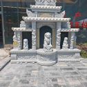 玉林芝麻白中国黑石材套墓 花岗岩墓碑