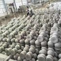 玉林芝麻白圆球 石球 挡车球