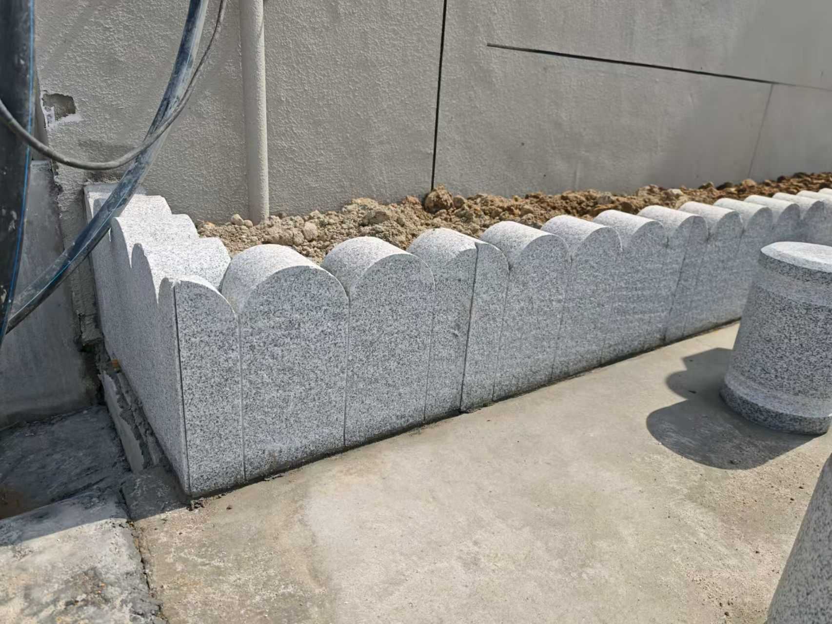 玉林芝麻白花边石  围边石