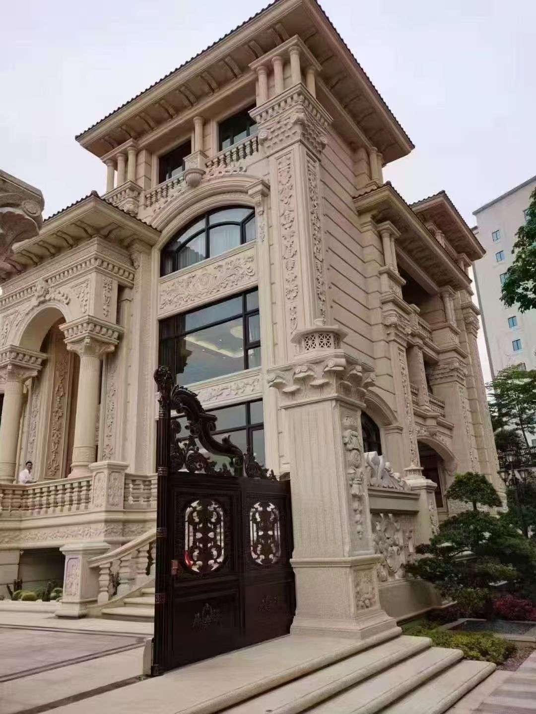 玉林黄金麻别墅外墙异形定制